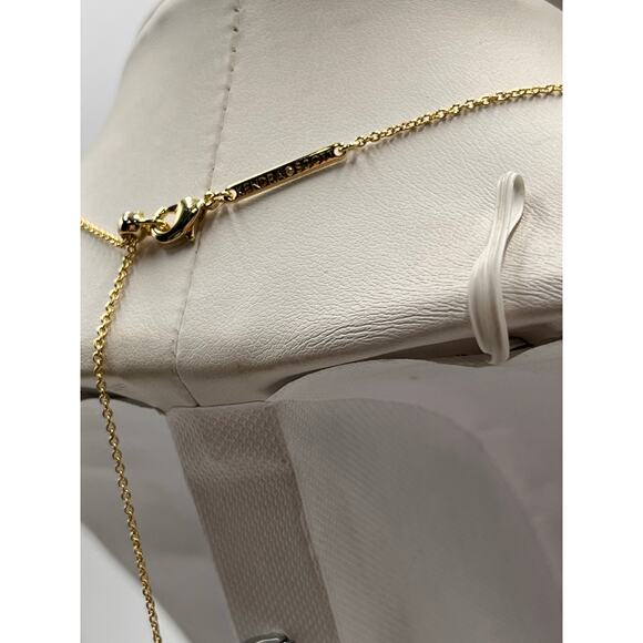 Kendra Scott EVA Gold Plated Pink Magenta Magnesite Pendant Necklace - Picture 5 of 7